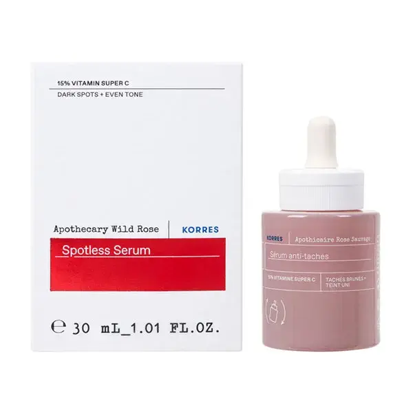 Korres ROSE SAUVAGE Sérum anti-taches 15% super vitamine C 30ml - Éclat