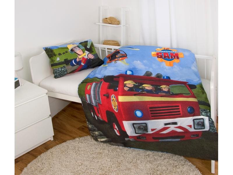 Herding Kinderbettwäsche Feuerwehrmann Sam 100 x 135 cm   4 Bettwäsche für Kinder