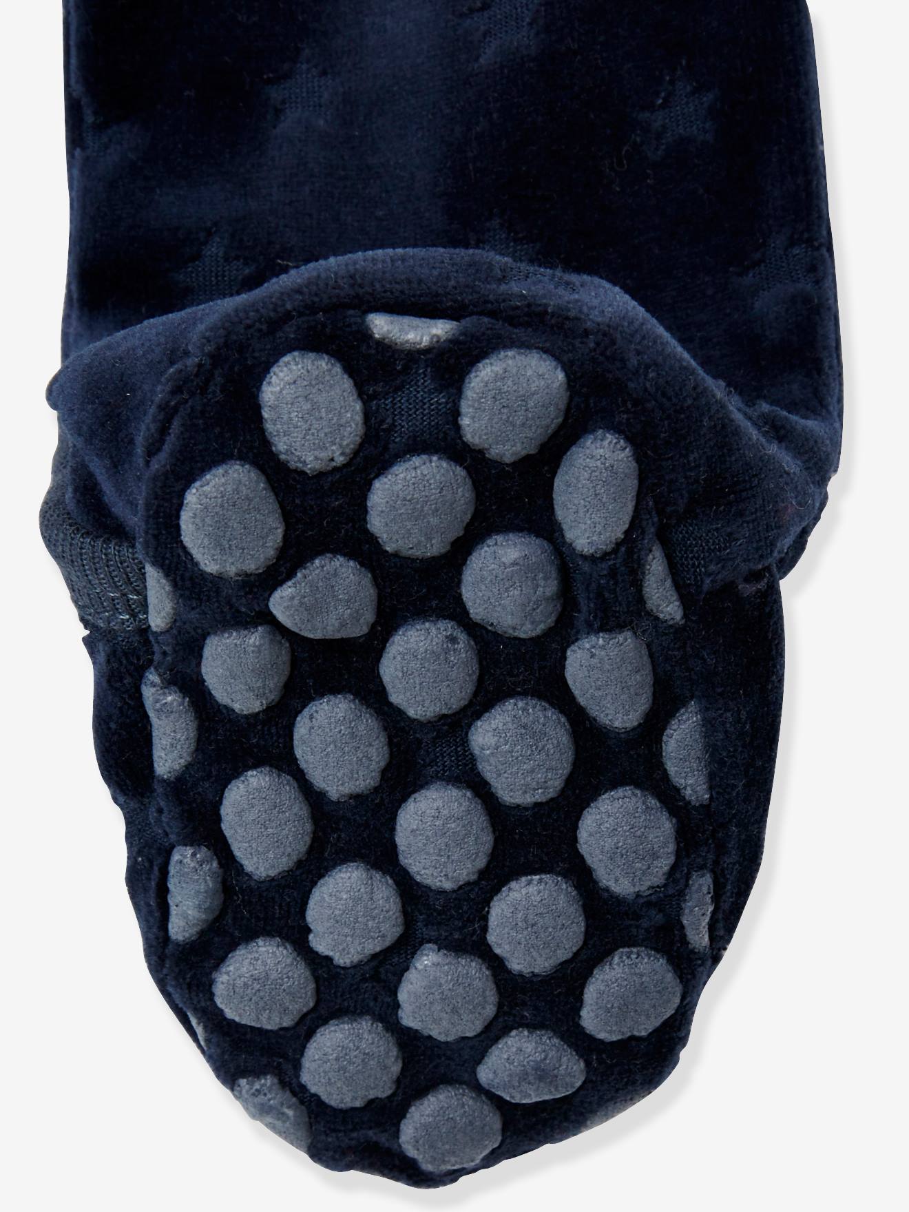 Conjunto de bebê de 4 peças em azul escuro liso com estampas