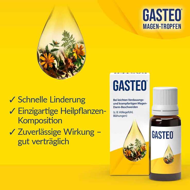 GASTEO Tropfen bei Magen-Darm-Beschwerden, 50 ml