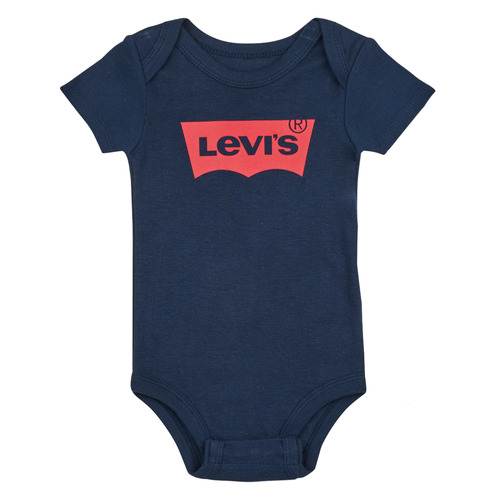 Levi's - LHN BATWING ONESIE HAT BOOTIE - Marine / Rouge
