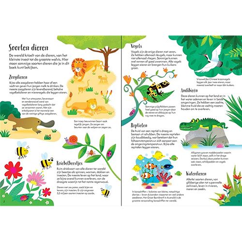 Uitgeverij usborne boek & puzzel 200st - dieren van de wereld