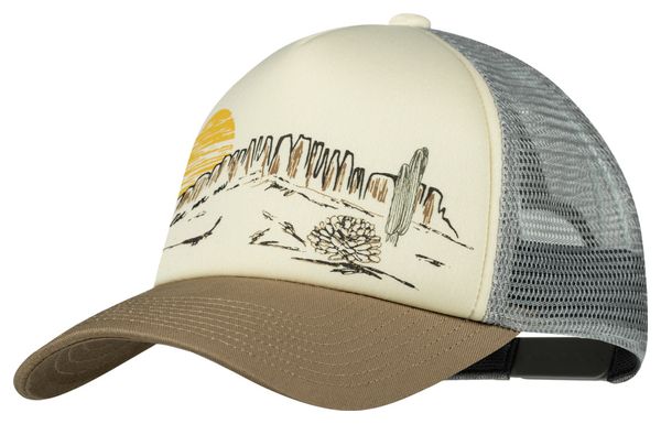 Casquette Buff Trucker Gris/Beige
