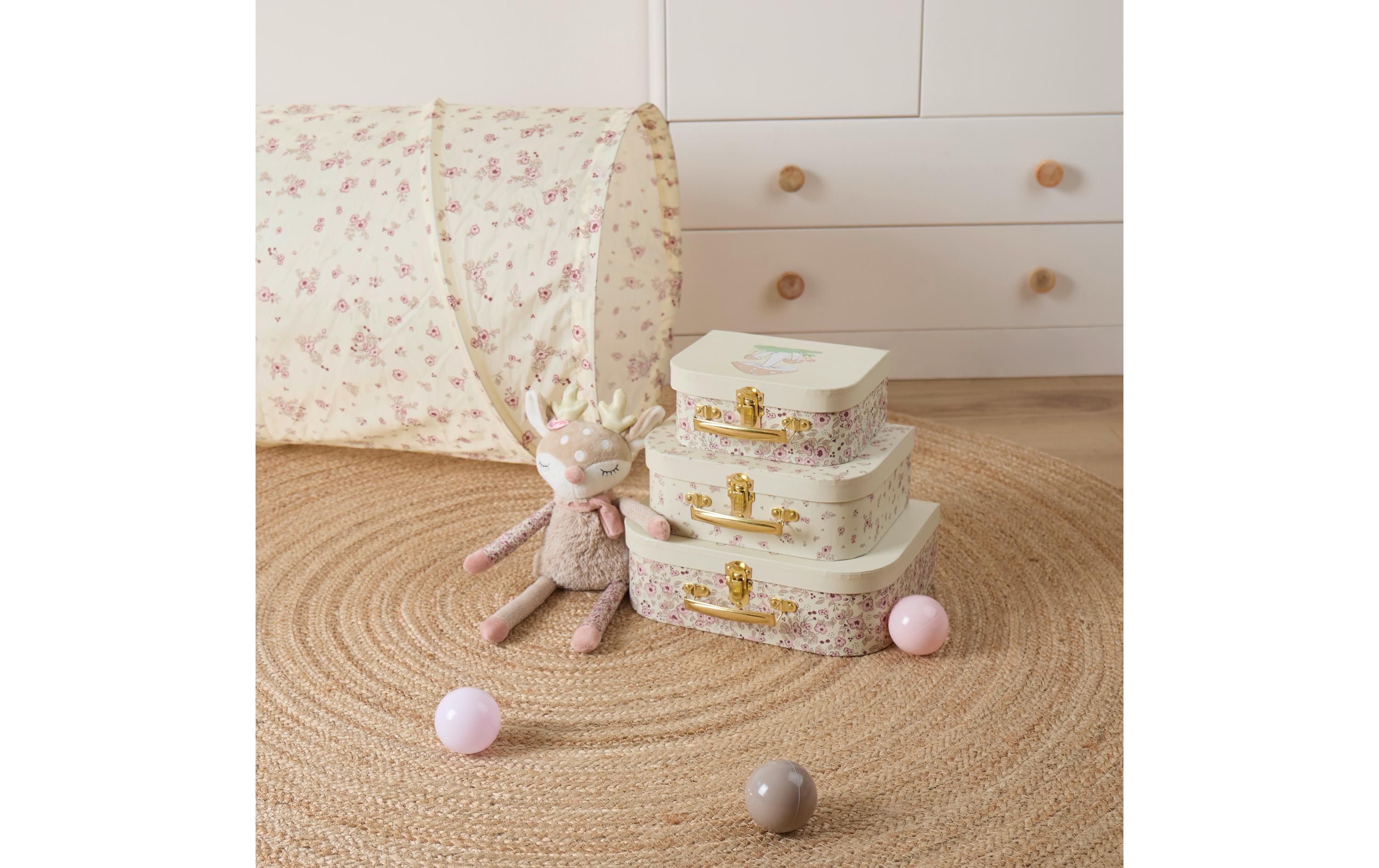 Spielzeugkoffer Ella vintage flowers 3er SetKofferset zum Aufbewahren von Spielzeugen