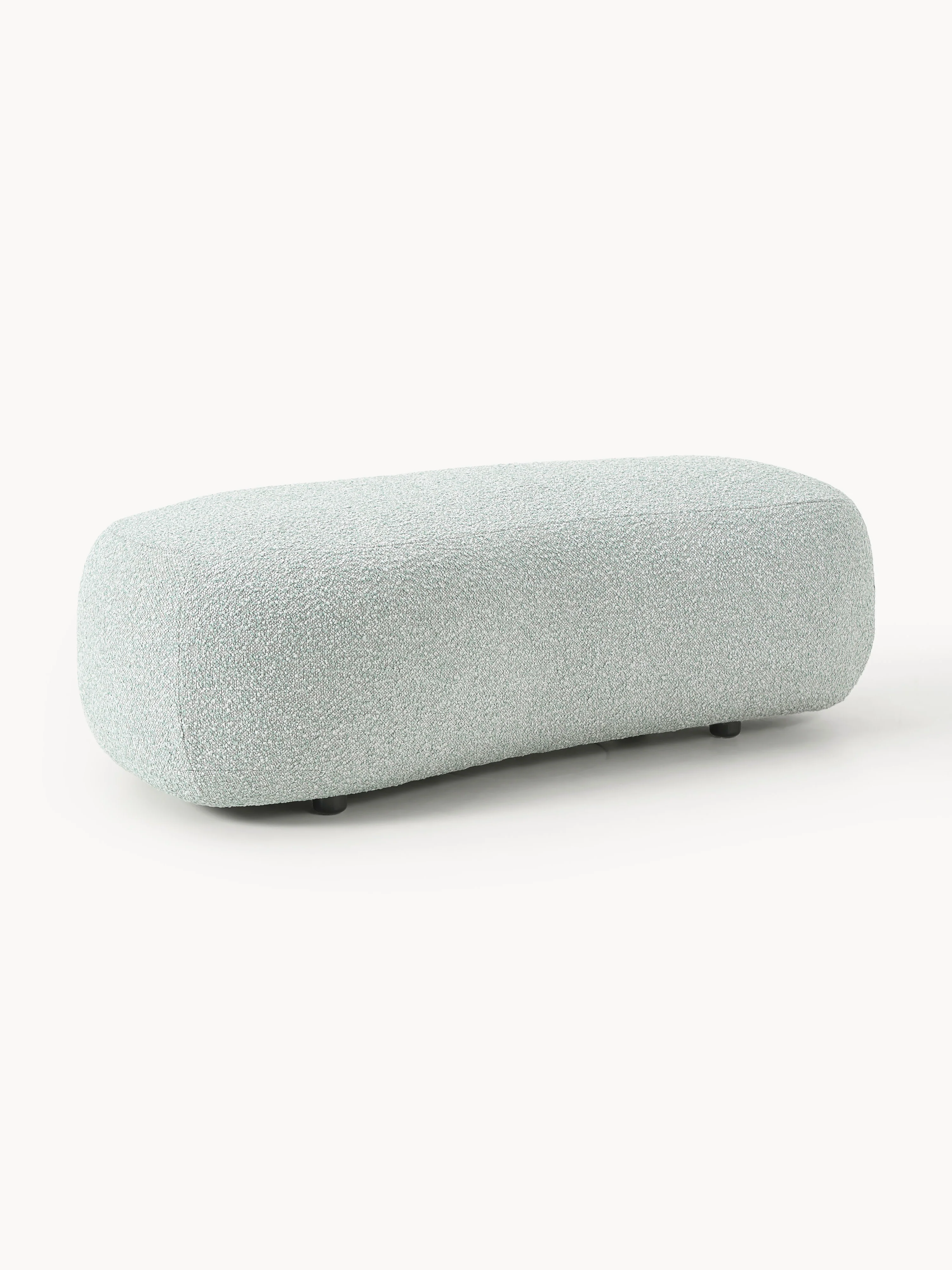 XL poef Alba van bouclé