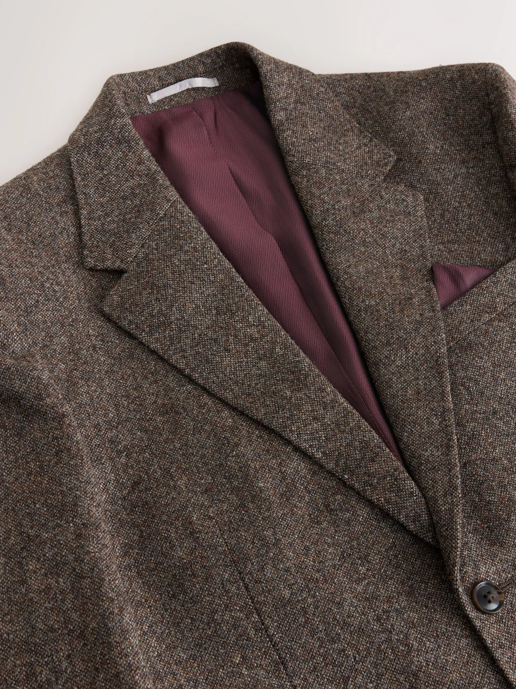 Bruin - Tailored Fit Signature Abraham Moon 100% British Wool Donegal Suit Jacket