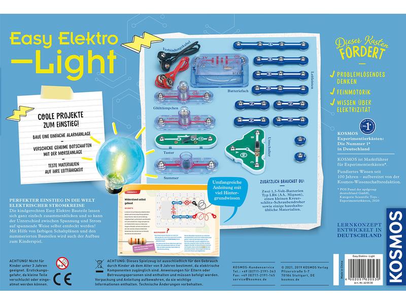 Kosmos Experimentierkasten Easy Elektro – Light Erste elektrische Stromkreise