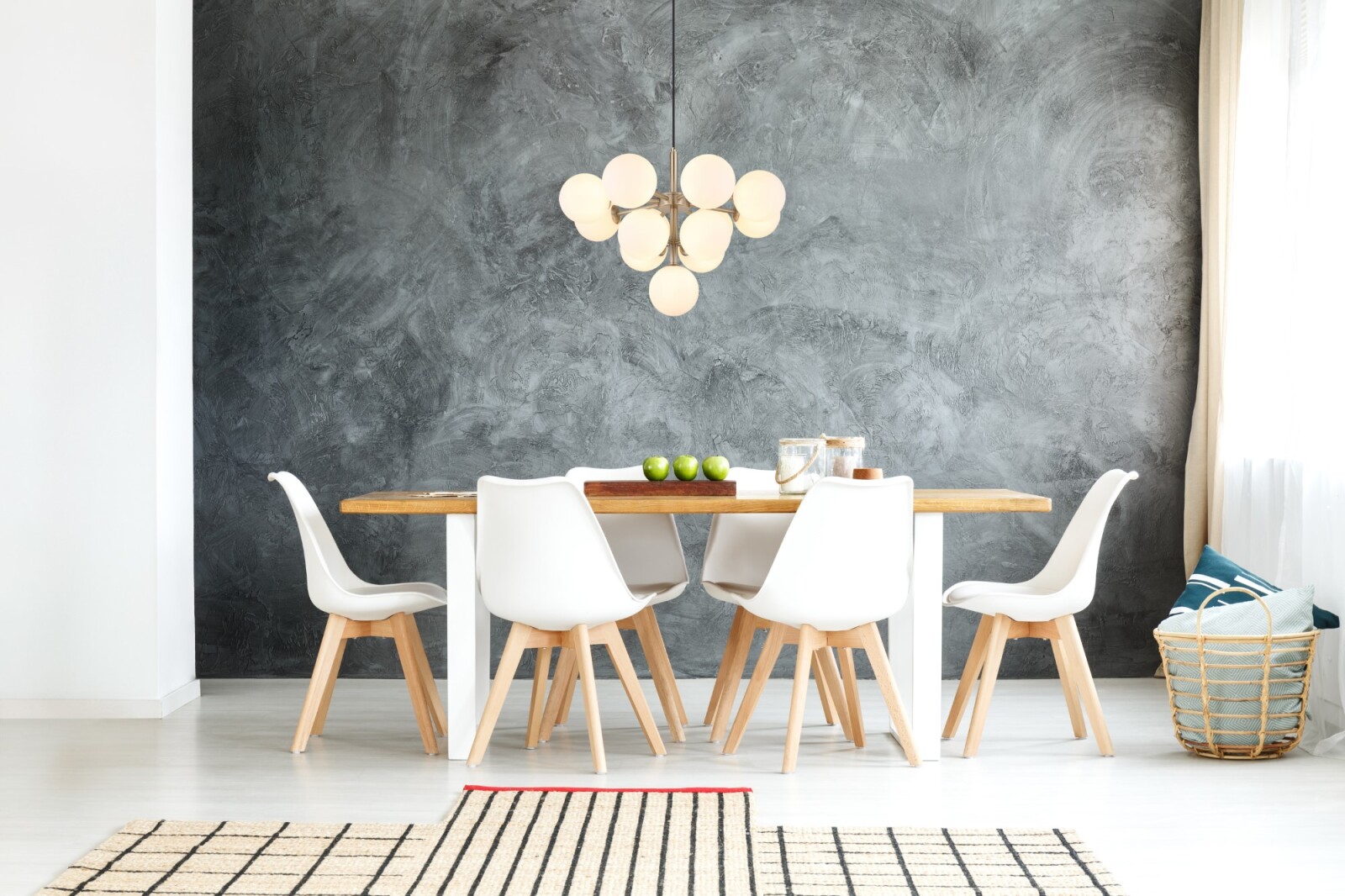 LED-Hängeleuchte - Nickel matt - opal - 13-flammig