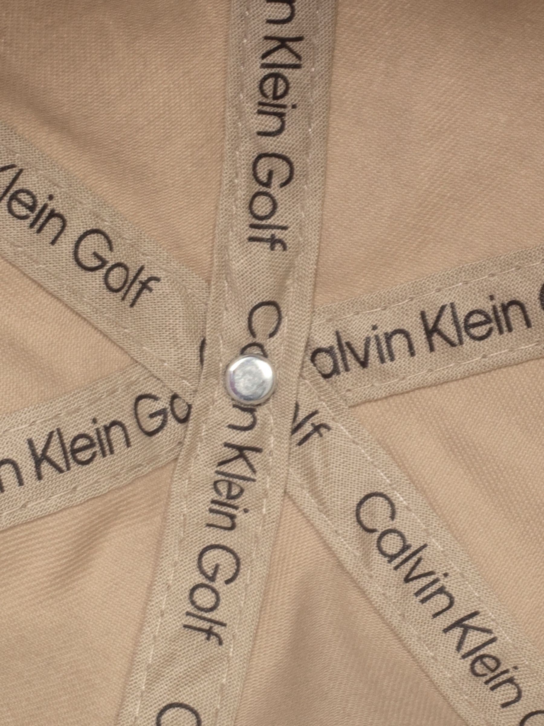 Calvin Klein Golf 100% Cotton Twill Brown Caps