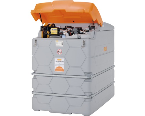 CEMO 2500 L stationaire dieselbrandstoftank met Cube elektrische pomp