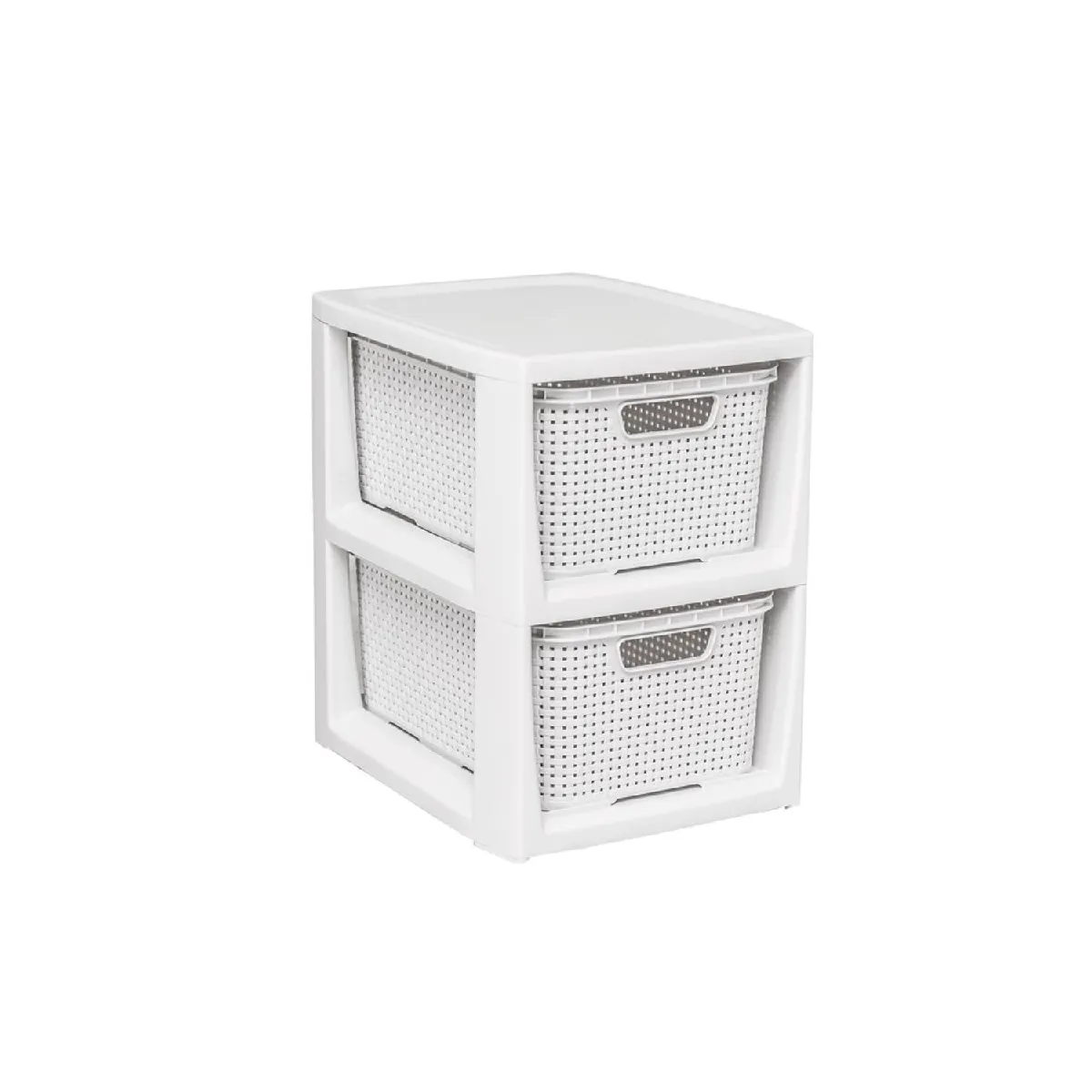 BranQ Étagère avec paniers - Blanc antique