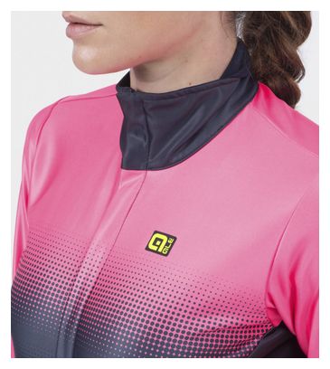 Veste Manches Longues Femme Alé Gradient Rose Fluo/Noir