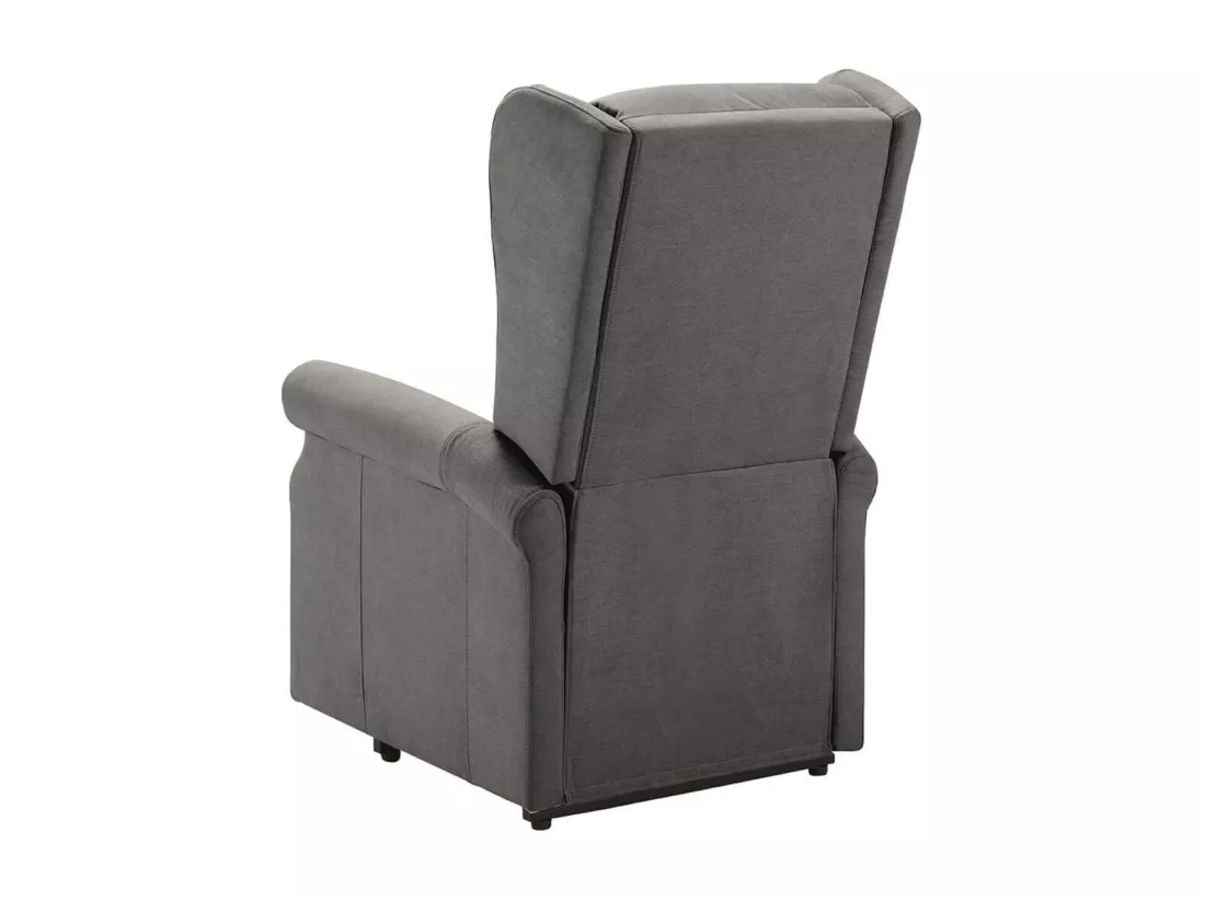 Fauteuil de relaxation et releveur électrique 2 moteurs tissu Agora-Couleur Gris foncé