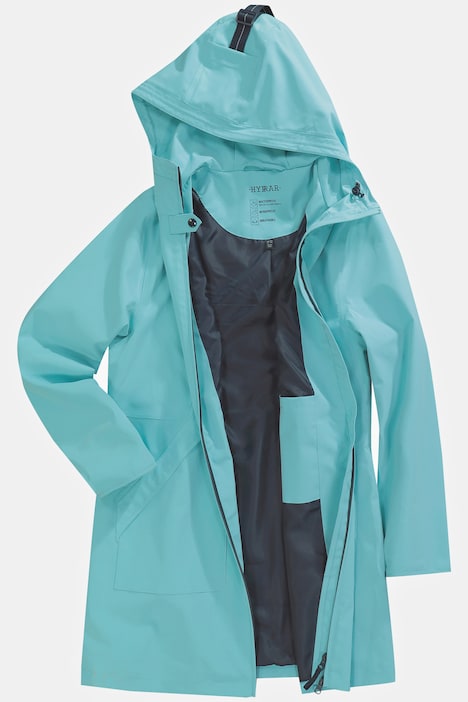 HYPRAR Funktionsjacke, Kapuze, wasserdicht, 2-Wege-Zipper
