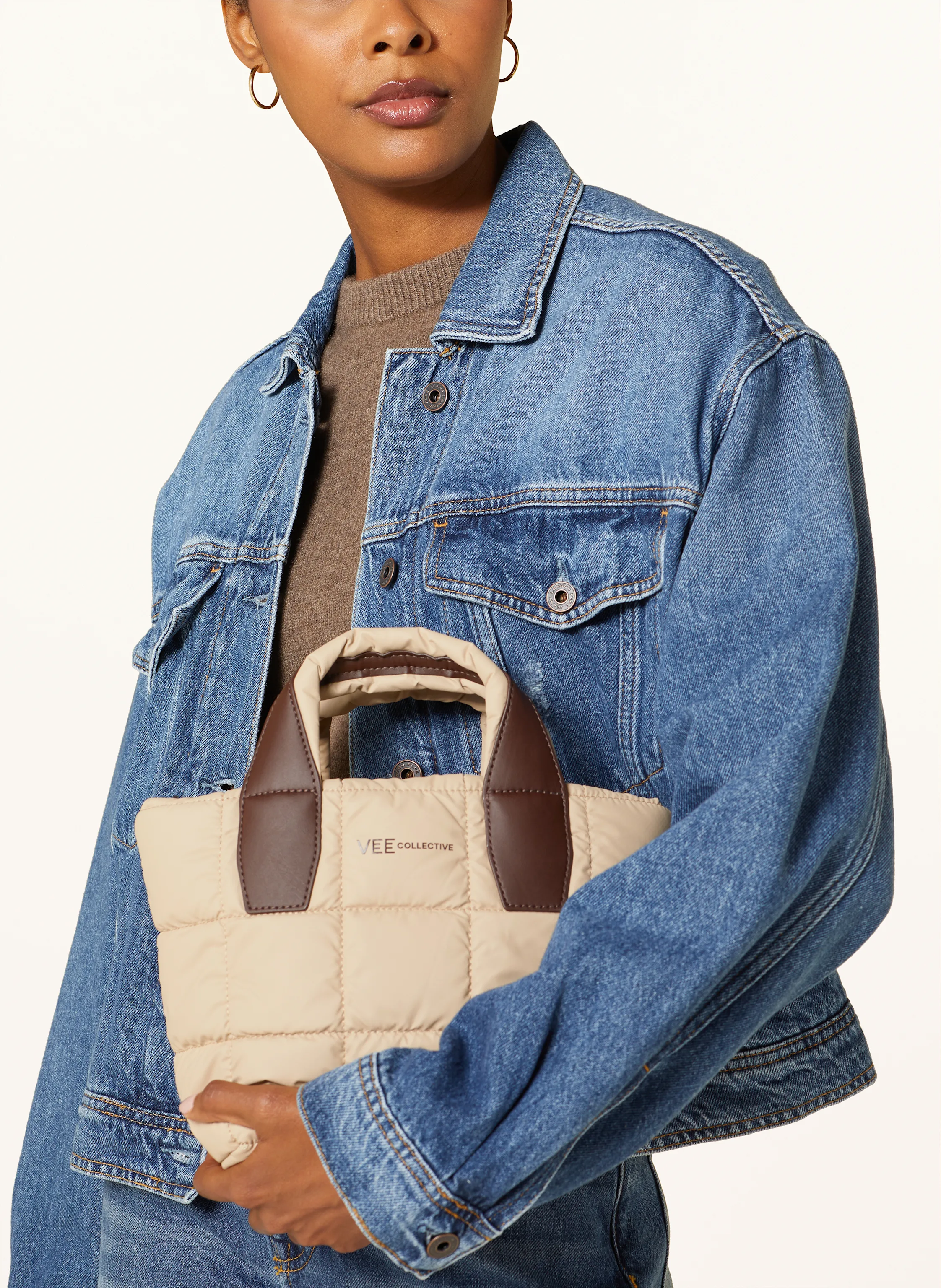 Vee Collective Umhängetasche PORTER MINI TOTE mit Pouch