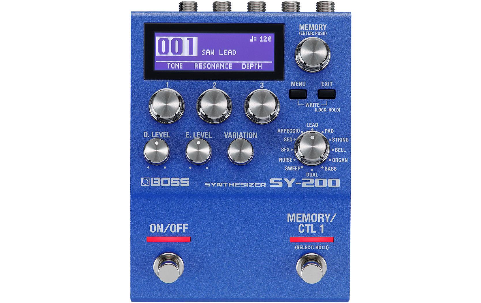 Effektgerät SY-200<br>Polyphone Bass- und Gitarrensynthesizer-Technologie in einem Kompaktpedal
