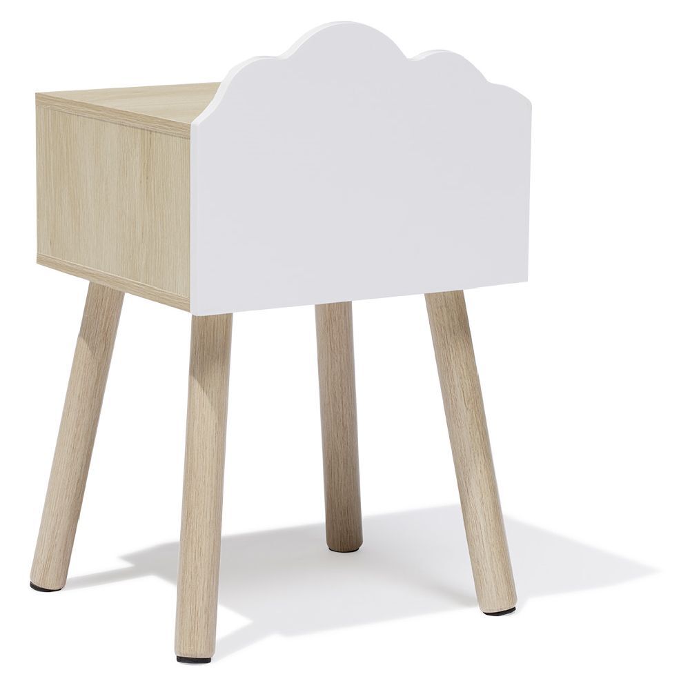 Chevet Nuage MDF et pin blanc - L34xP30xH54 cm