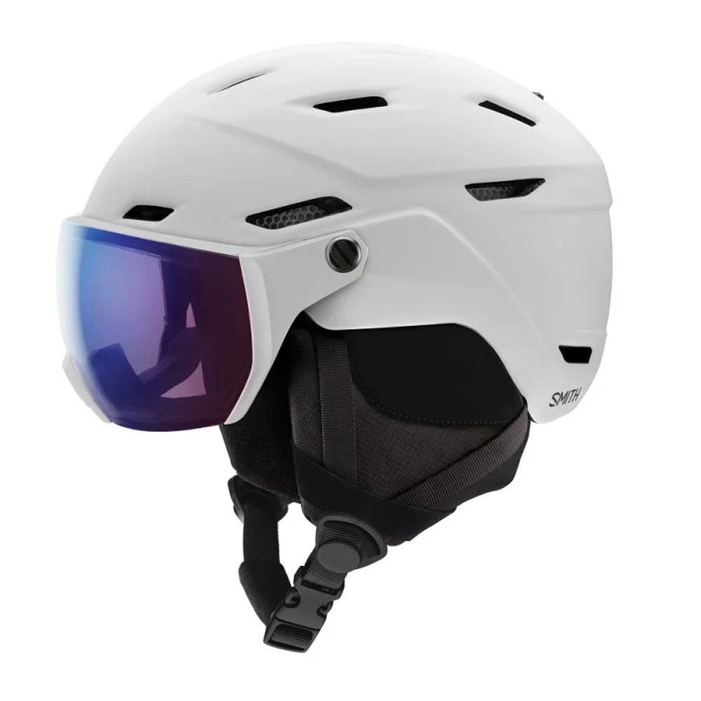 Smith SURVEY - Casque ski matte white chromapop photocromatic rose flash