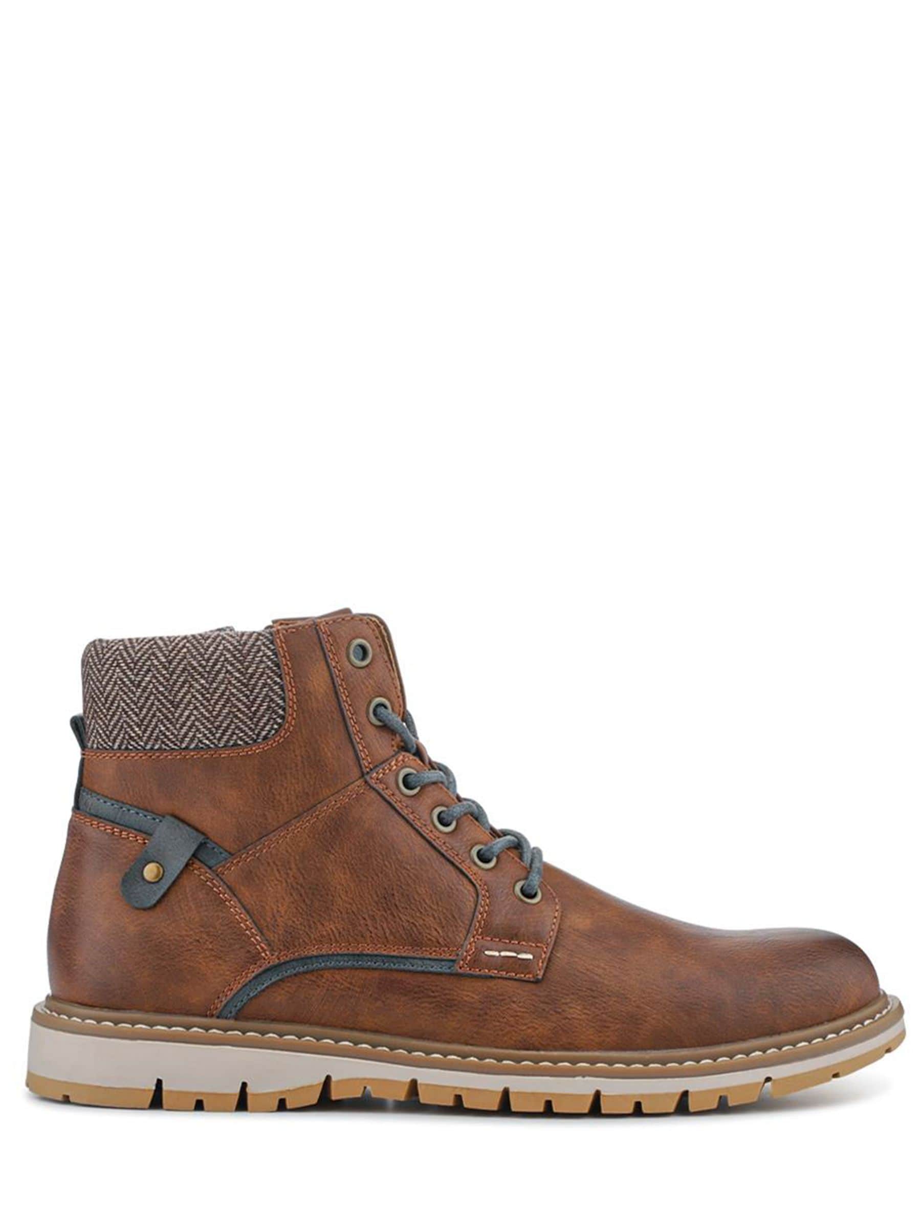 Bruin - Pavers Lace Up With Fabric Cuff Boots