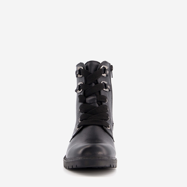 Hush Puppies leren veterboots met brede veters