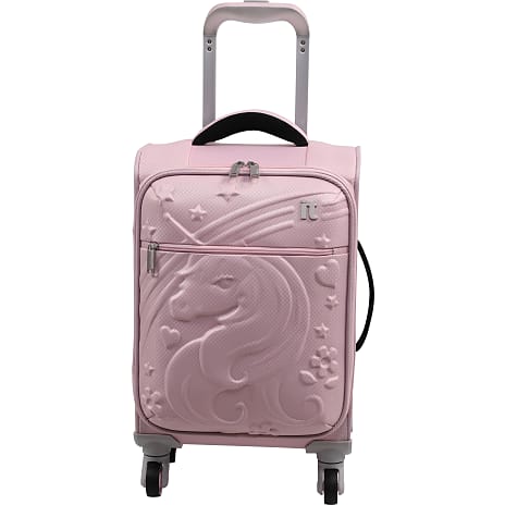 Play børnetrolley 4 hjuls 46 cm med enhjørningmotiv - lyserød