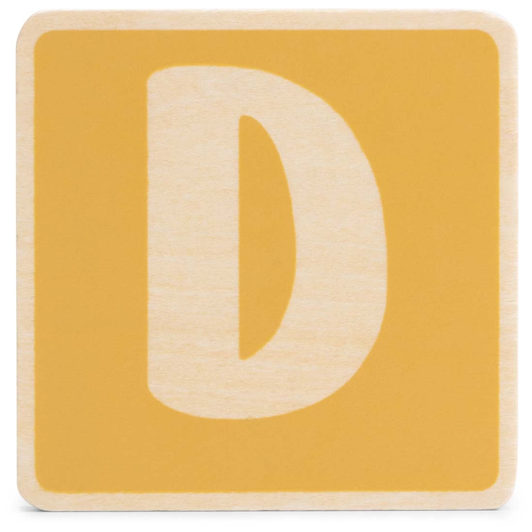 Prénatal houten namentrein letter D Yellow - speelgoed vanaf 0 maanden - Prénata