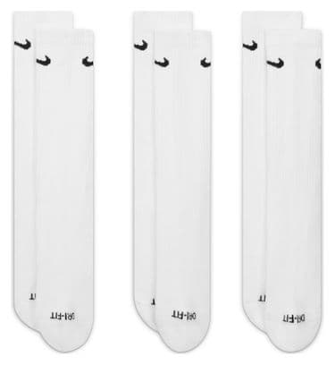 Chaussettes (3 paires) Nike Everyday Plus Cushioned Blanc