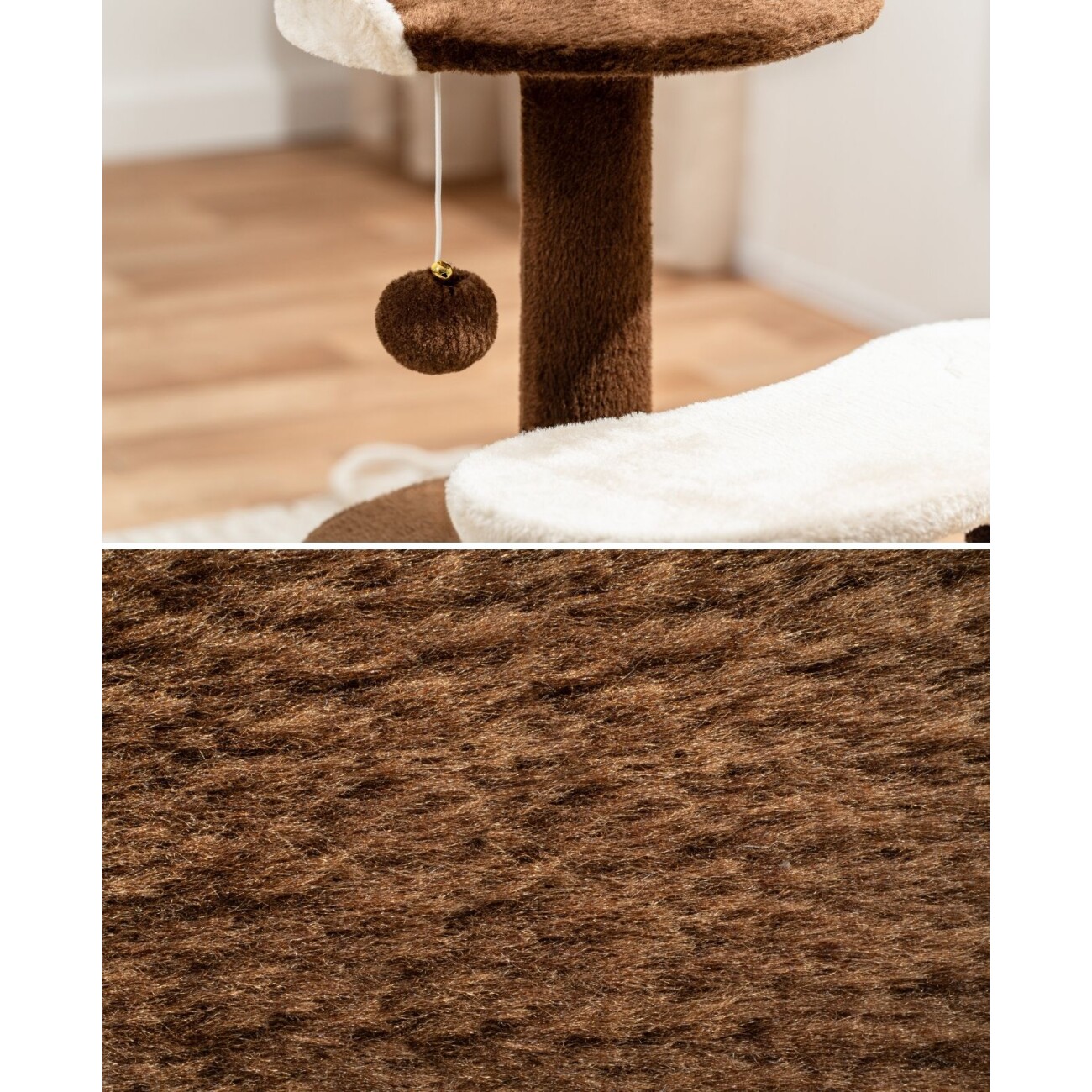 Lionto Kratzbaum Höhe 65 cm braun/ beige