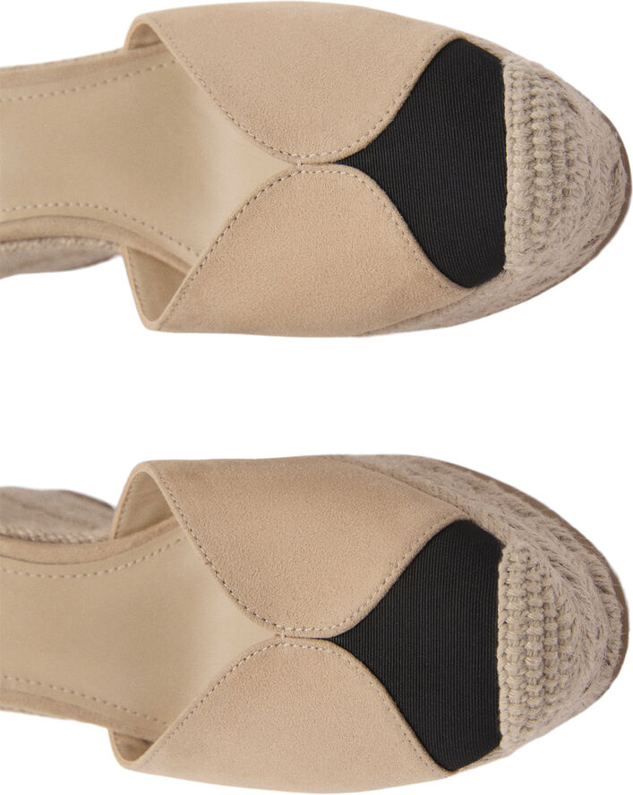 MANGO Lace-up espadrilles Lt-pastel pink