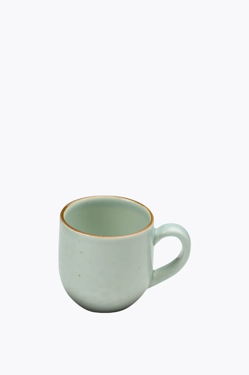Molde Mandala Shiny Splashes Espressotasse Türkis mit Rand