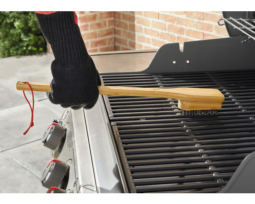 Weber grillborstel met bamboe handvat, 46 cm
