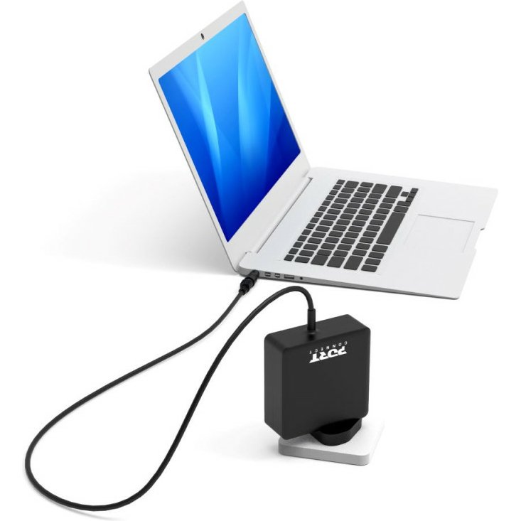 Port Designs 900093B-UK chargeur d'appareils mobiles Ordinateur portable, Universel Noir Secteur Intérieure