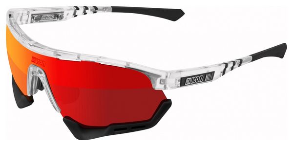 Scicon Sports Aerotech SCN PP XXL Lunettes De Soleil De Performance Sportive (Scnpp Multimorror Rouge/Briller)