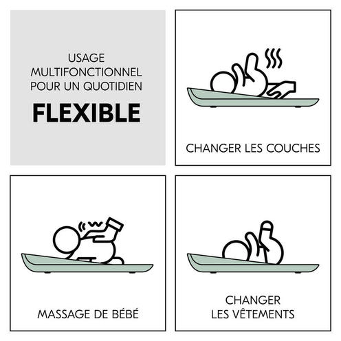 Matelas à langer Change N Clean - Vert Sage - HAUCK