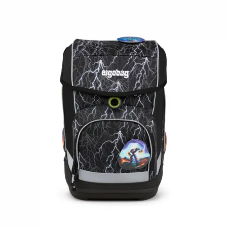 ergobag CUBO Schulranzen-Set Super ReflektBär Glow, 5-teilig