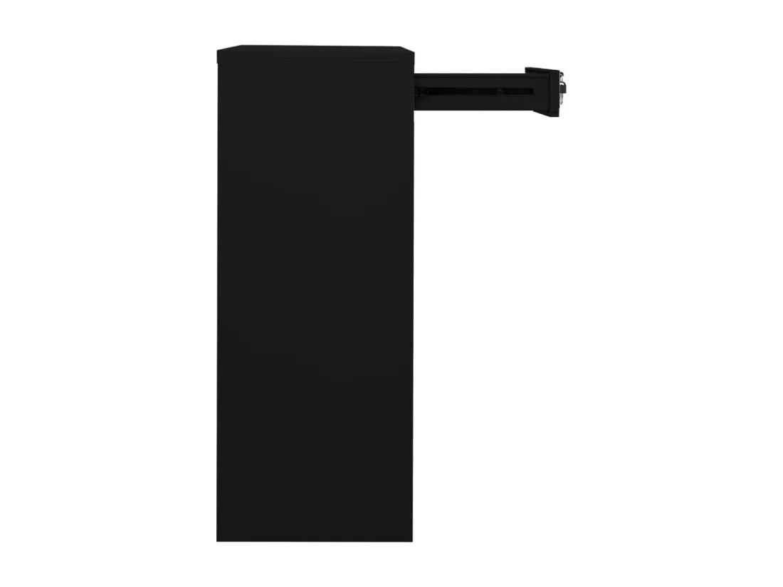 Armoire de bureau Noir 90x40x102 cm Acier