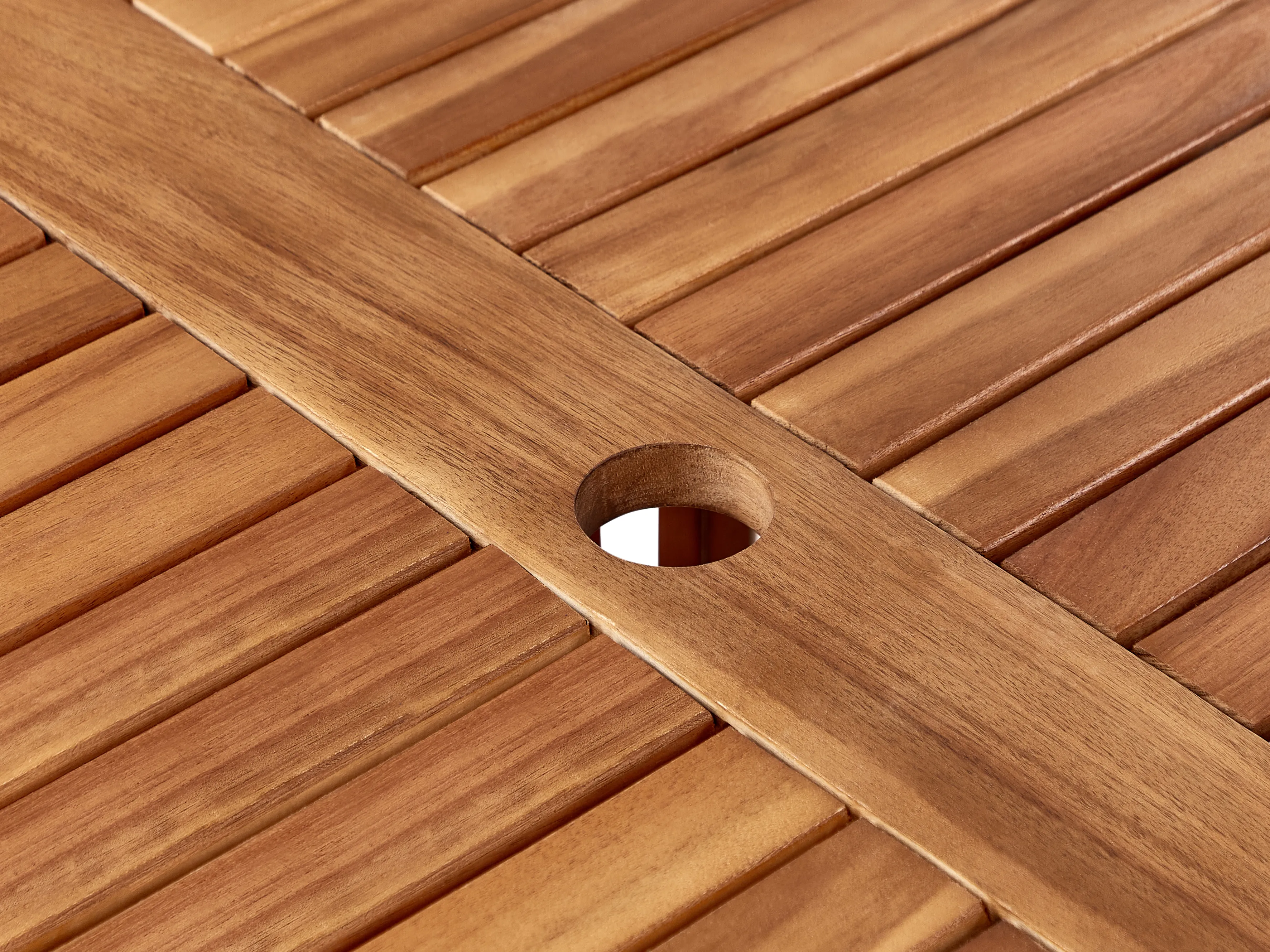 Tuin eettafel AGELLO 120 cm 120 cm Acaciahout Bruin