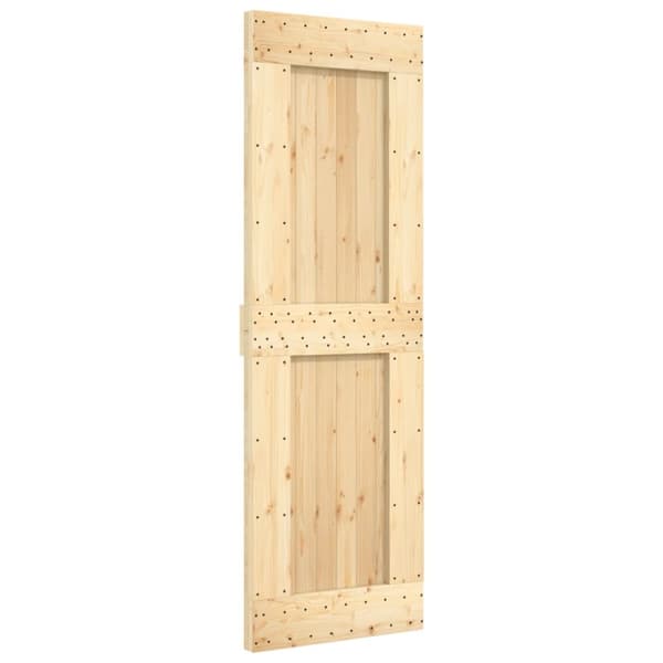 vidaXL Skyvedør med monteringstilbehør 70x210 cm heltre furu