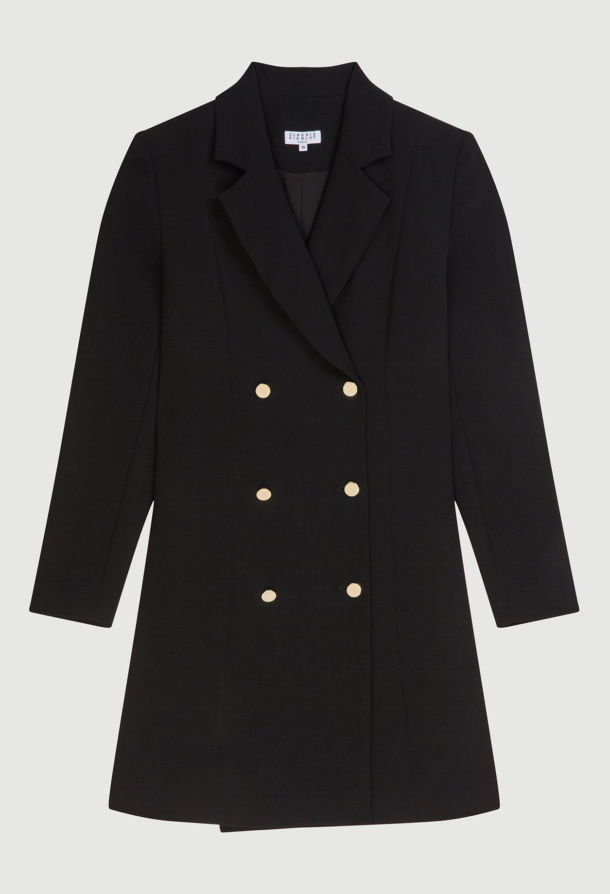 Robe courte blazer double boutonnage