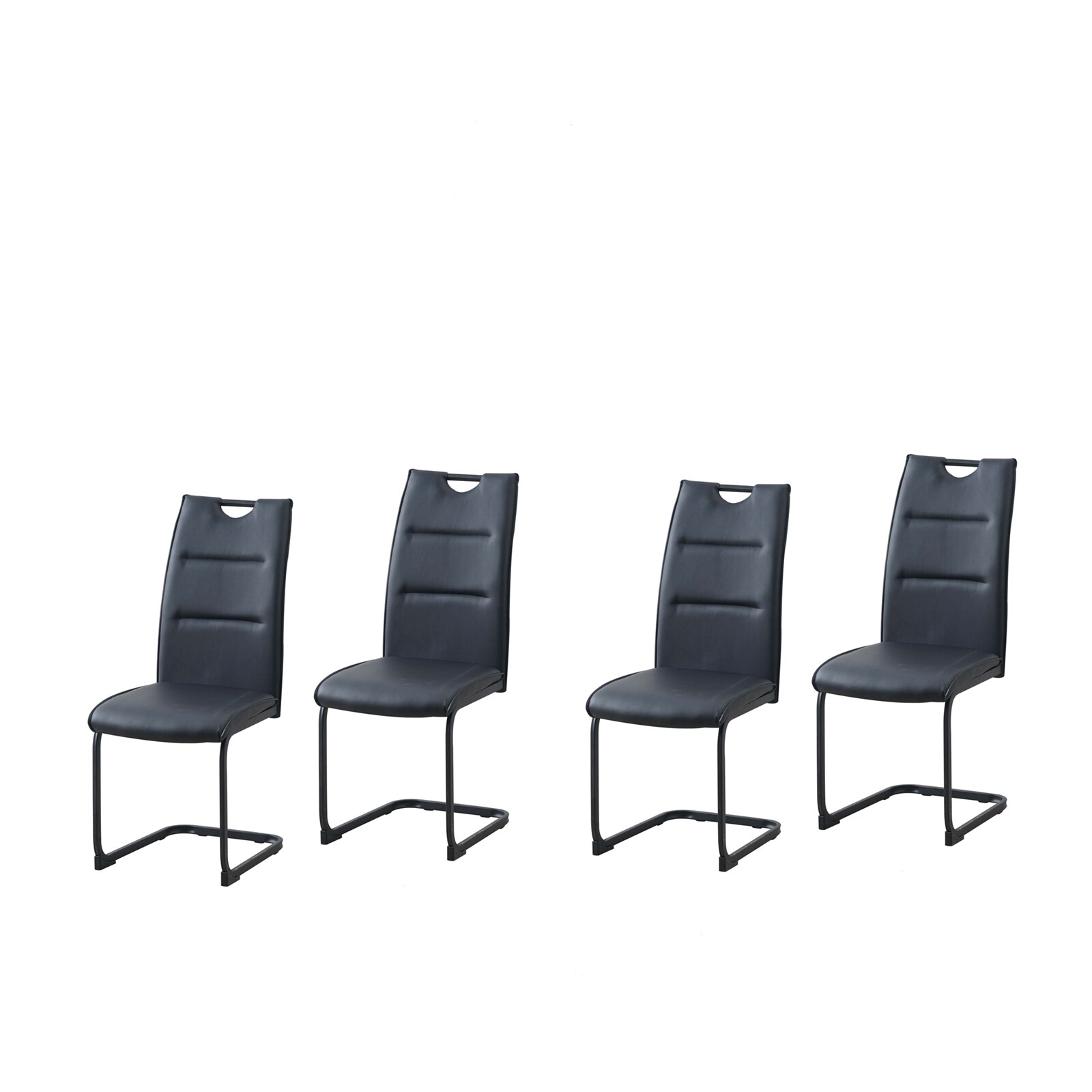 HTI-Living Schwingstuhl DannyP PU Schwarz