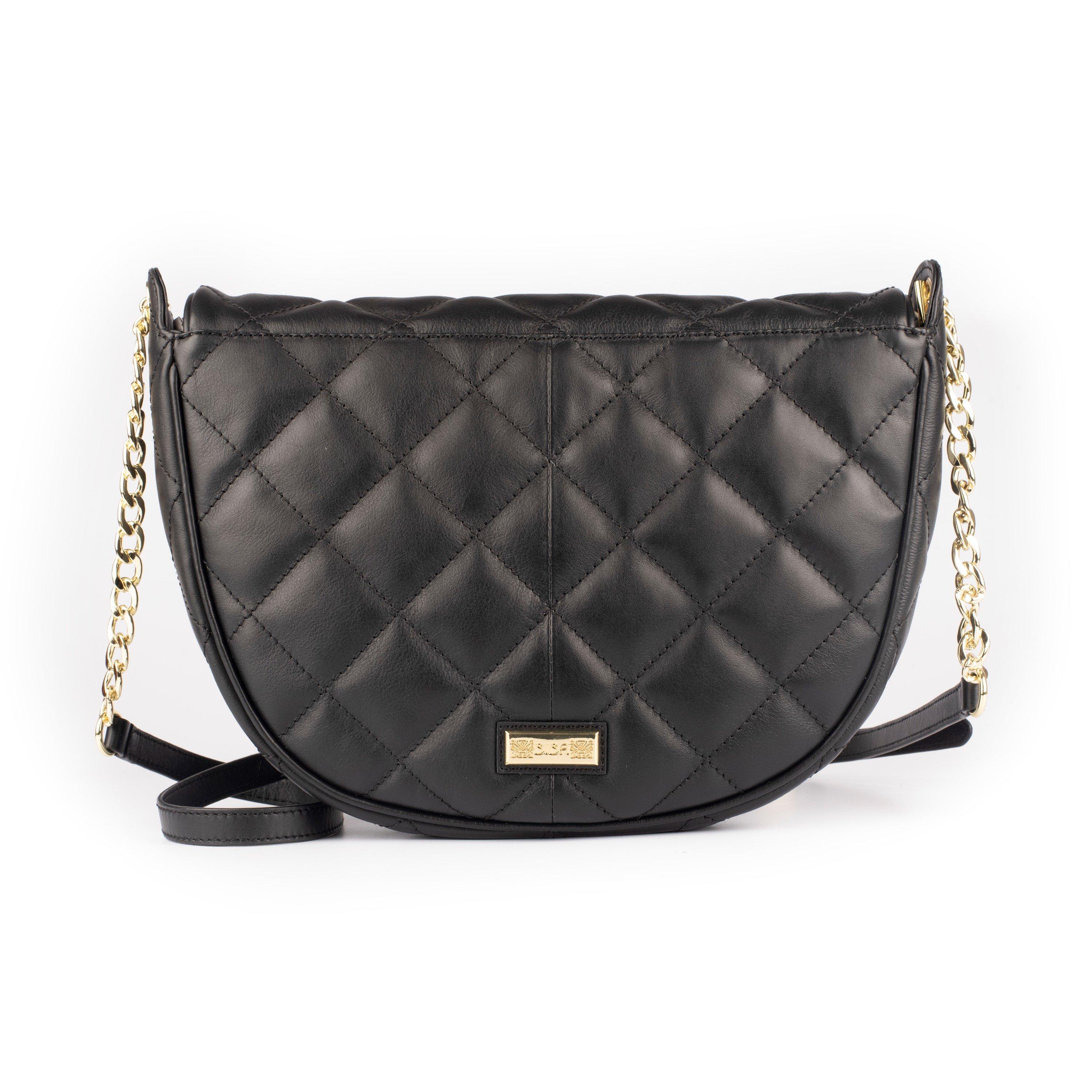 Biba Leather Quilted Shoulder Bag
