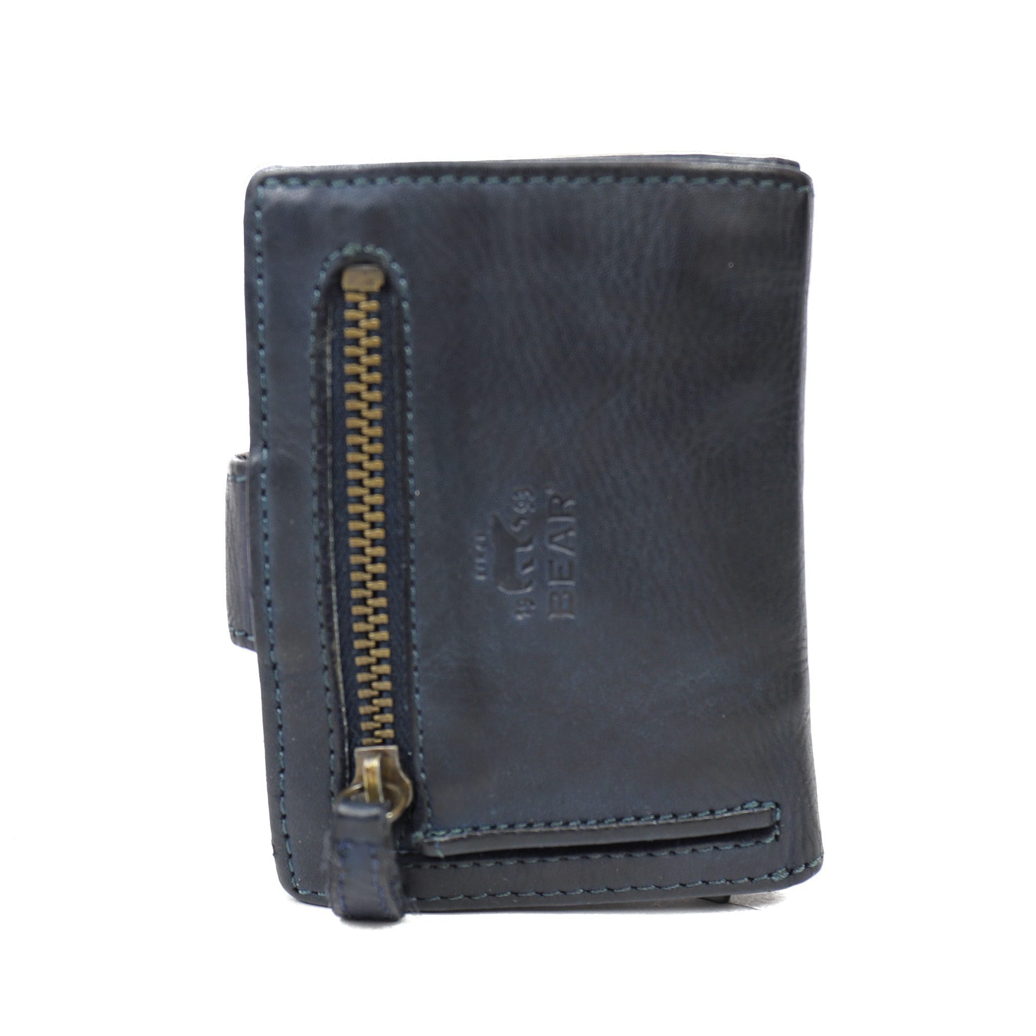 Bear Design Cow Lavato Wallet Cardprotector Bobby RFID Blauw CL15689
