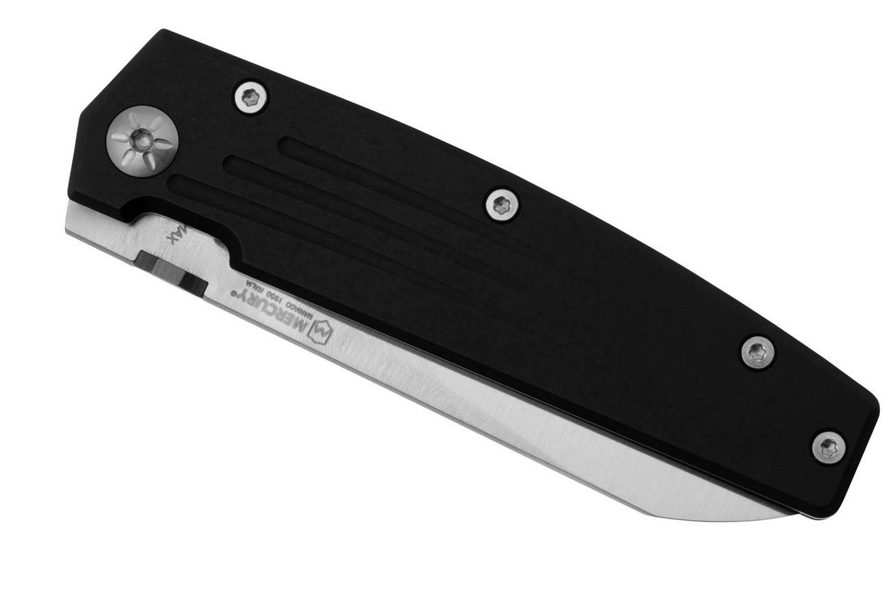 Mercury Logan Mini 9LGMEXSTALBK-C, Satin Elmax, Black Aluminium, zakmes, Moreno Franzin design