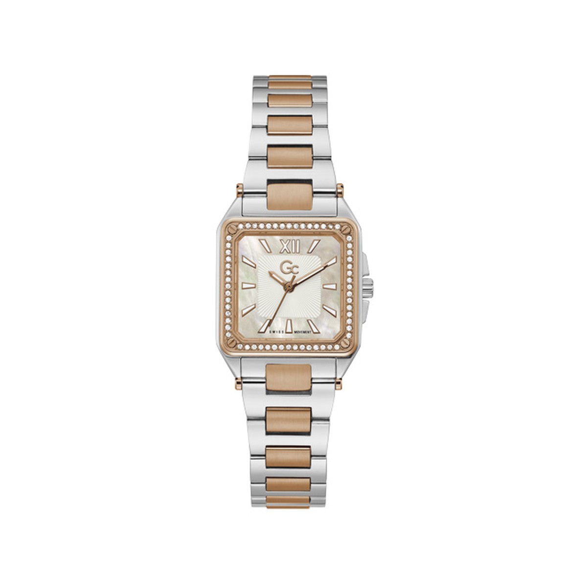 Montre Guess collection femme acier doré rose