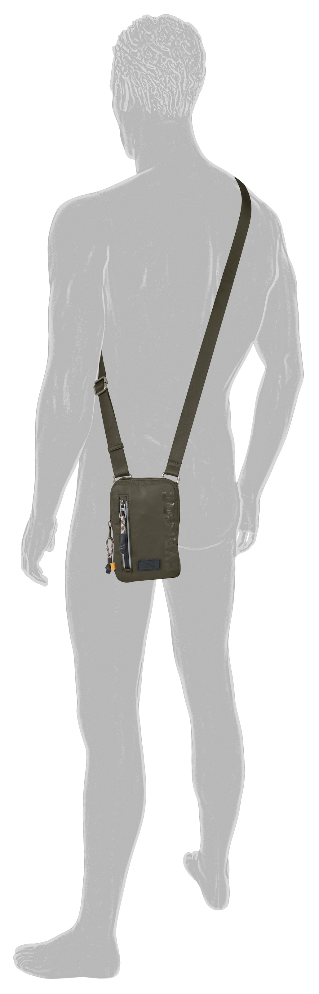 camel active Handytasche »Explore« wasserabweisendes recyceltes Nylon und reflektierende Reissverschlüsse