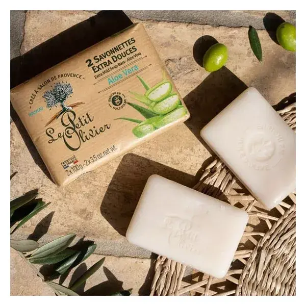 Le Petit Olivier - 2 Sabonetes Extra Suaves - Aloe Vera 2 x 100g