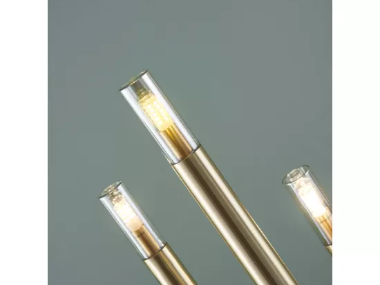 Lampadaire doré trois pieds 140 cm - Mazzoli