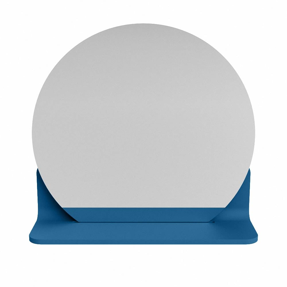 Mondiaz Spot spiegel rond Ø40cm met planchet jeans