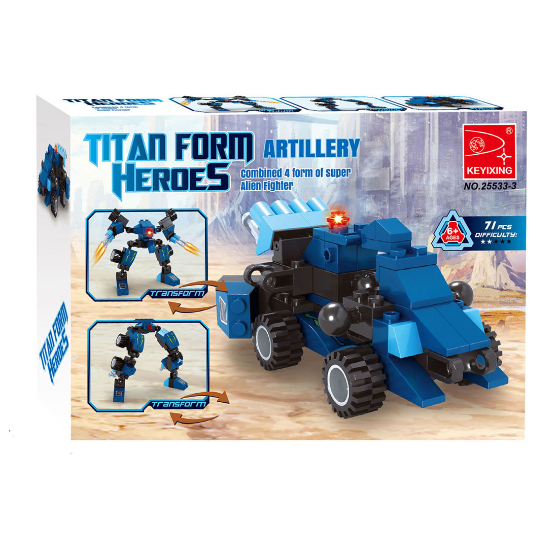 Bouwset Titan Transformeer Blauw