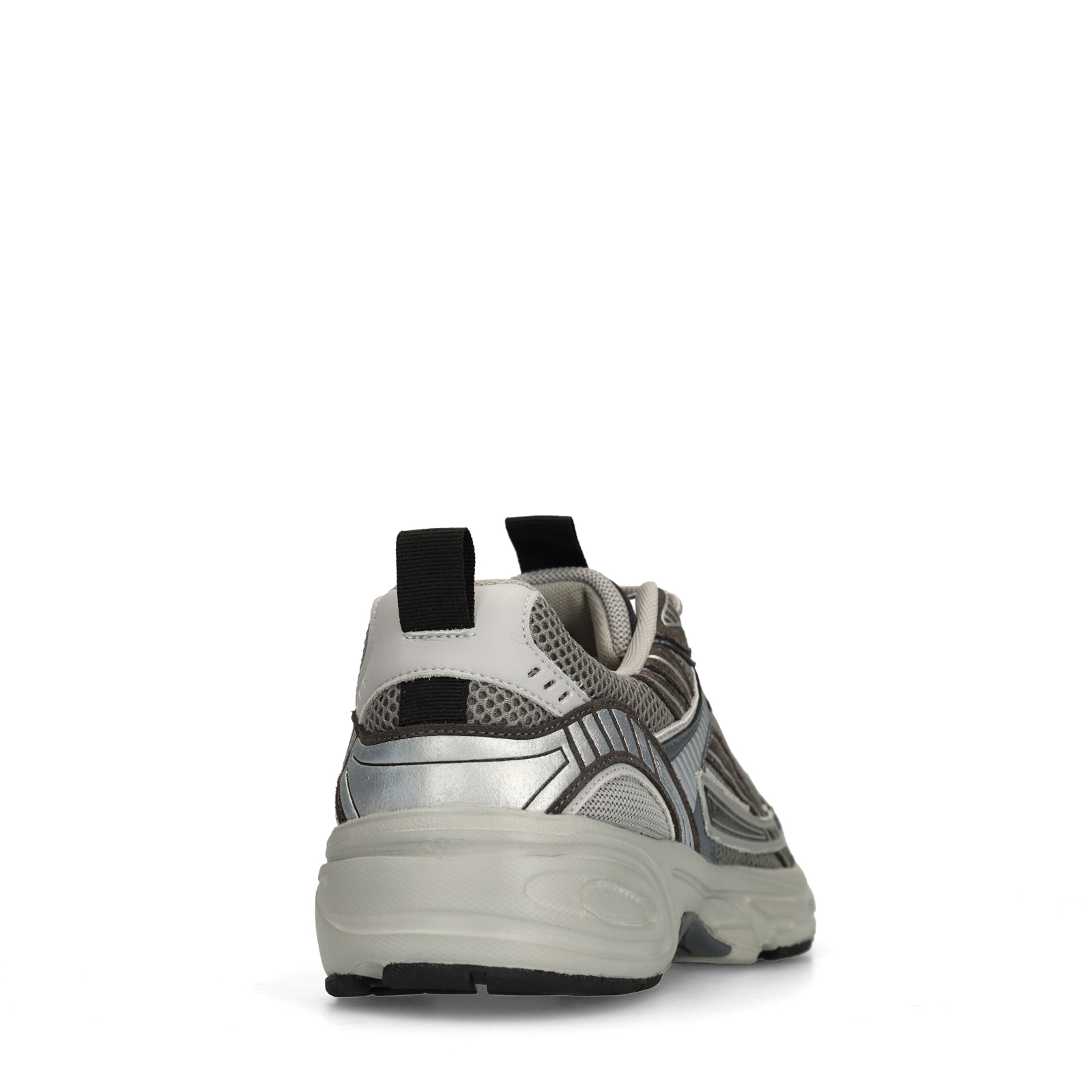 Grijze sneakers met mesh destails